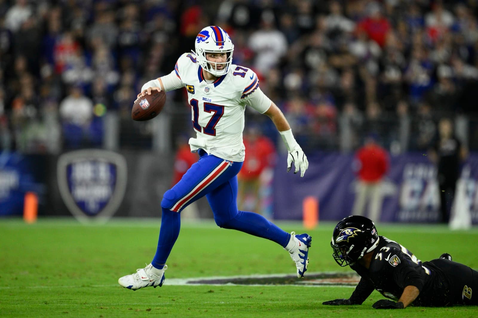 Josh Allen in action